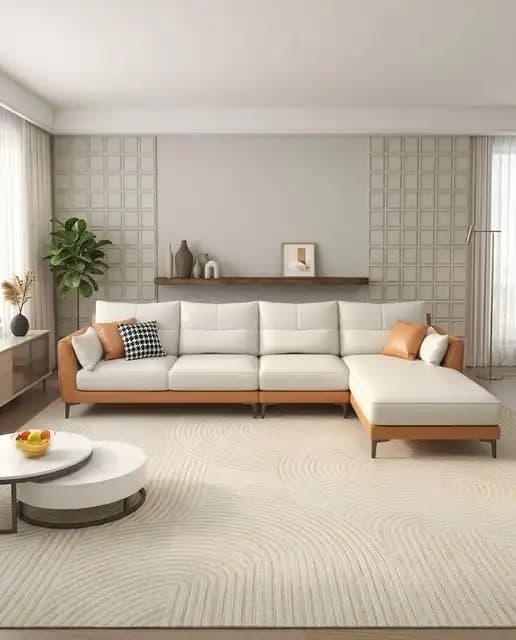 The Aura Two-Tone Sectional Sofa