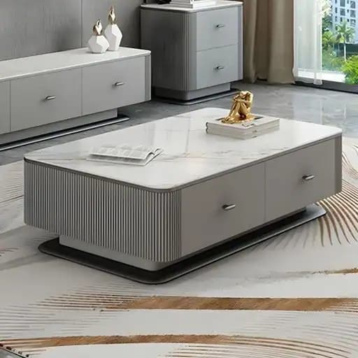The Avalon Fluted Coffee Table