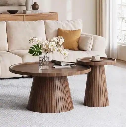 The Ridge Fluted Nesting Tables
